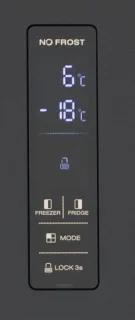 Exquisit CDJ445-040EB Amerikaanse koelkast zwart 442L