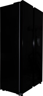 Exquisit SBS239-WS-EB Amerikaanse Koelkast Zwart 442L