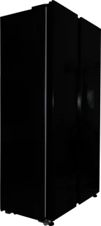 Exquisit SBS239-WS-EB Amerikaanse Koelkast Zwart 442L