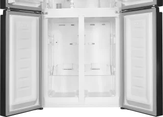 Frilec BONN-MD458-WS-040DDI Amerikaanse koelkast 419L Dark Inox