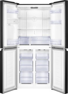 Frilec BONN-MD458-WS-040DDI Amerikaanse koelkast 419L Dark Inox