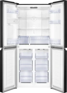 Frilec BONN-MD458-WS-040DDI Amerikaanse koelkast 419L Dark Inox