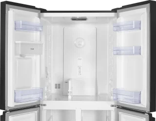 Frilec BONN-MD458-WS-040DDI Amerikaanse koelkast 419L Dark Inox