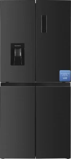 Frilec BONN-MD458-WS-040DDI Amerikaanse koelkast 419L Dark Inox