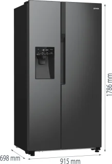 Gorenje NRR9185ESBXL Vrijstaande koel-vriescombinatie