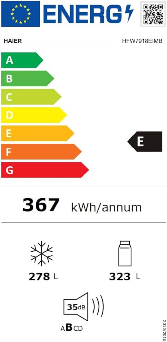 Wat vinden we goed aan de Haier FD 90 Series 7 Pro HFW7918EIMP Vrijstaande Koelkast Frans Deur Platina