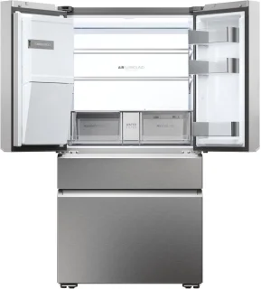 Haier FD 90 Series 7 Pro HFW7918EIMP Vrijstaande Koelkast Frans Deur Platina
