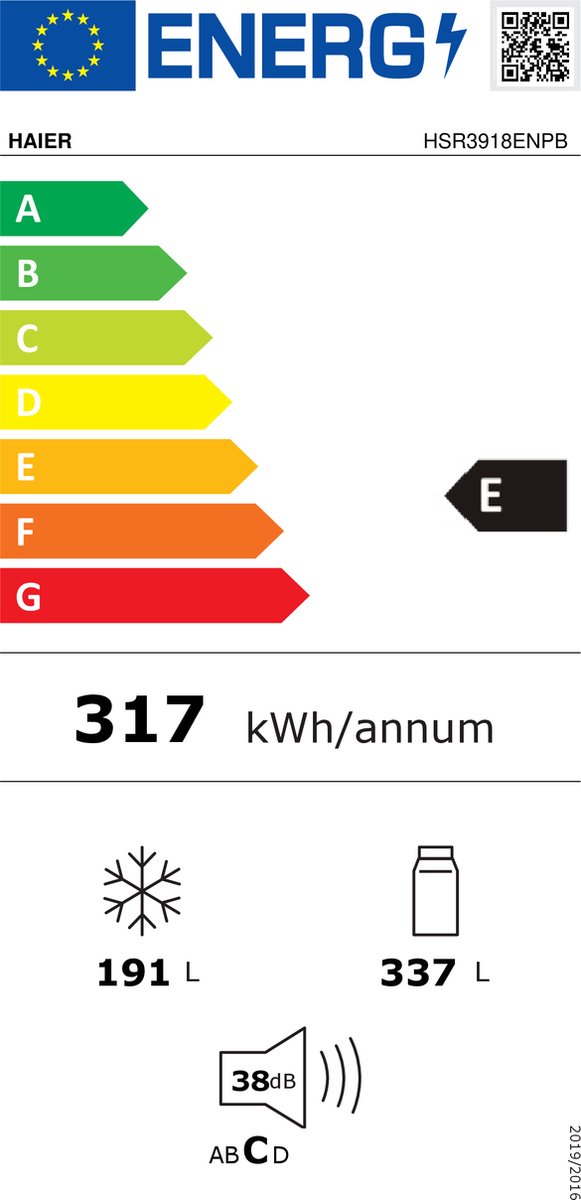 Wat vinden we goed aan de Haier HSR3918ENPB Amerikaanse Koel-vriescombinatie