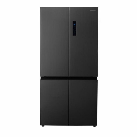 Heinner Amerikaanse Koelkast 4-Deurs 600L Zwart — Ruimte en gemak met No Frost en touchscreen