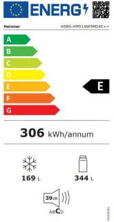 Heinner Amerikaanse Koelkast HARC-513EA Full No Frost Antraciet