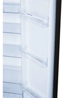 Heinner Koel-vriescombinatie 442L Zwart Glas