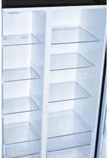 Heinner Koel-vriescombinatie 442L Zwart Glas