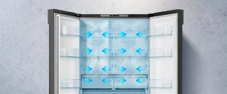 Hisense RF540N4SBI2 Amerikaanse koelkast French door RVS 302L
