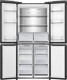 Hisense RQ5P470SAFE Cross-door koel-vriescombinatie zwart 483L