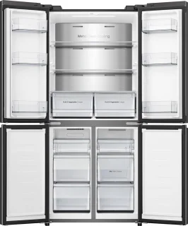Hisense RQ5P470SAFE Cross-door koel-vriescombinatie zwart 483L