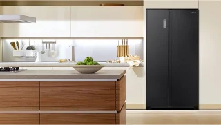Hisense RS711N4AFE Amerikaanse koelkast zwart 550L