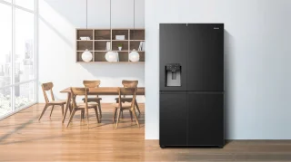 Hisense RS818N4TFC Amerikaanse koelkast zwart 632L