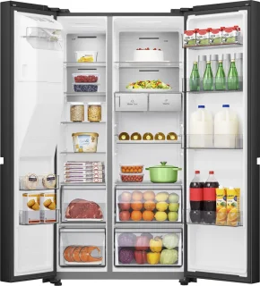 Hisense RS818N4TFC Amerikaanse koelkast zwart 632L