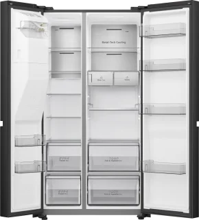 Hisense RS818N4TFC Amerikaanse koelkast zwart 632L