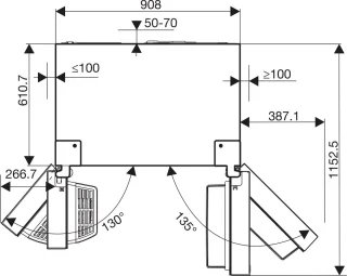 Hisense RS818N4TFC Amerikaanse koelkast zwart 632L
