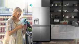 Hisense RS818N4TIC Amerikaanse koelkast RVS 632L