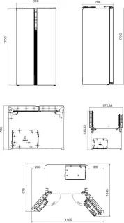 Inventum SKV0178B Amerikaanse koelkast 555L zwart