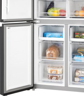 Inventum SKV4178B Amerikaanse koelkast 4-deurs 474L zwart