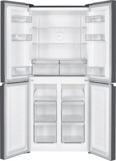 Inventum SKV4180B Amerikaanse koelkast 4-deurs zwart 466L
