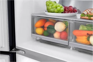 LG GMQ844MC5E Amerikaanse Koelkast Zwart 530L Vrijstaand