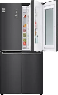 LG GMQ844MC5E Amerikaanse Koelkast Zwart 530L Vrijstaand