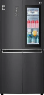 LG GMQ844MC5E Amerikaanse Koelkast Zwart 530L Vrijstaand