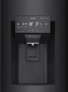 LG GMX844MC6F Amerikaanse Koelkast Zwart 508L
