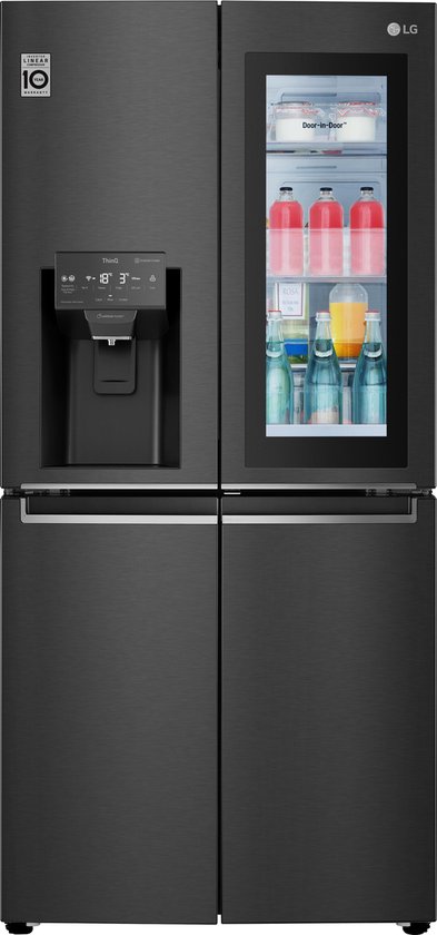 LG GMX844MC6F — Ruimte, stijl en slimme koeling in één zwarte verschijning