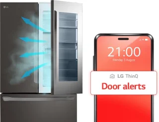 LG GMZ765SBHJ Vrijstaande Franse Deurs Koelkast 750L