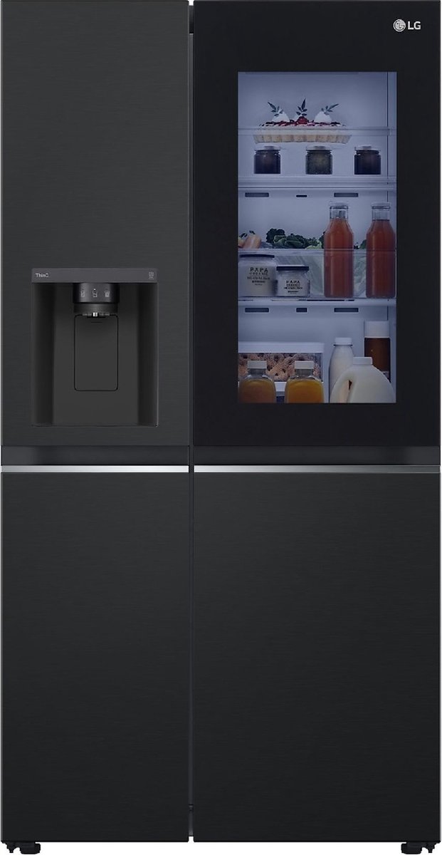 LG GSGV80EPLL Amerikaanse koelkast 635L Mat Zwart