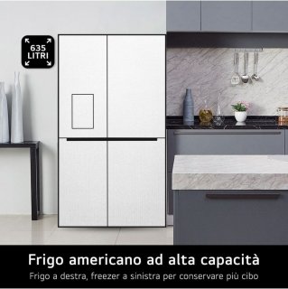 LG GSGV80EPLL Amerikaanse koelkast 635L Mat Zwart
