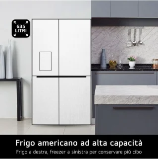 LG GSGV80EPLL Amerikaanse koelkast 635L Mat Zwart