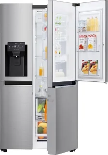 LG GSJ760PZZE Side-by-Side Amerikaanse koelkast zwart/grijs/zilver