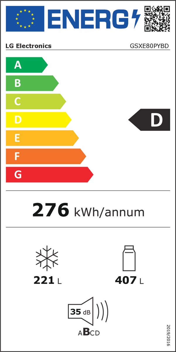 Wat vinden we goed aan de LG GSXE80PYBD Amerikaanse koelkast zilver 628L