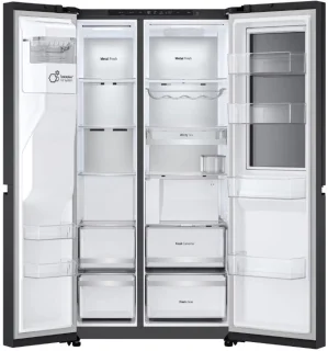 LG GSXE90EVAD Amerikaanse koelkast 628L Zwart