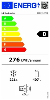 LG GSXE91EVAD Amerikaanse koelkast