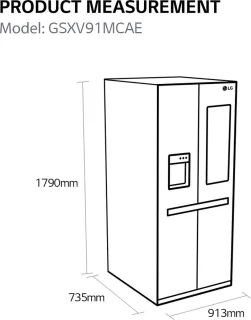 LG GSXV91MCAE Amerikaanse Koelkast 635L