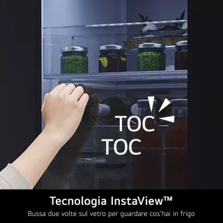 LG InstaView GMG860EPBE Franse Door Amerikaanse koelkast Zwart