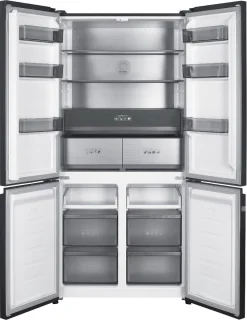MPM Amerikaanse Koelvriescombinatie 4-Deurs 505L Glanzend Zwart