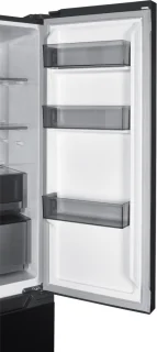 MPM Amerikaanse Koelvriescombinatie 4-Deurs 505L Glanzend Zwart