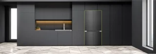 MPM Multi Door American Koelkast SLOT-IN Inbouw 346L RVS