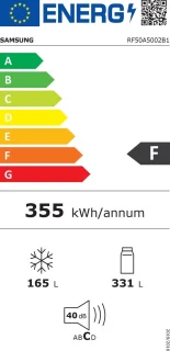 Samsung RF50A5002B1/EG Amerikaanse koelkast French door