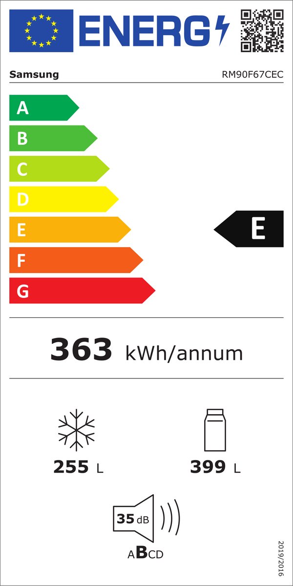 Samsung RM90F67CECEF koelkast 9-serie 654L Clean Black