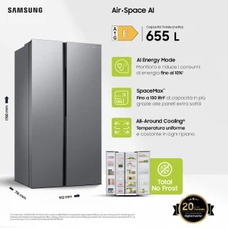 Samsung RS62DG5003S9 Amerikaanse koelkast zilver