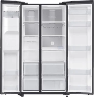 Samsung RS65R54422C Amerikaanse Koelkast Zwart Glas